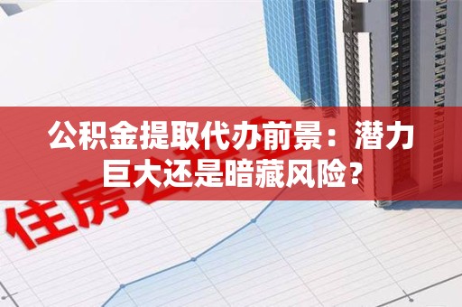 松溪公积金提取代办前景：潜力巨大还是暗藏风险？