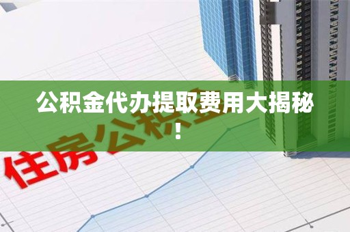 松溪公积金代办提取费用大揭秘！